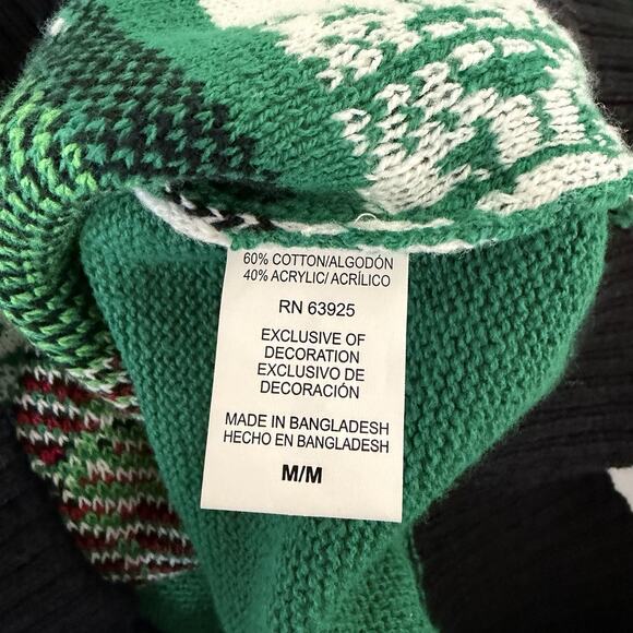 Ugly Sweater Nordstrom Mens Large Christmas Santa Dinosaur Festive Holiday - Picture 8 of 10